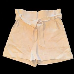 Iro High Waist Light Pink Blush Shorts with Belt Size 6